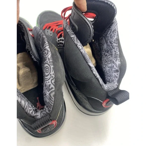 Air Jordan Spizike 2006 Black Varsity Red Classic Green Retro 315371-061 Size 13